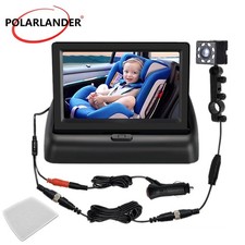 4.3 inch HD Baby Car Mirror Mirror Camera Motion Sensor Outdoor Safety Car Seat