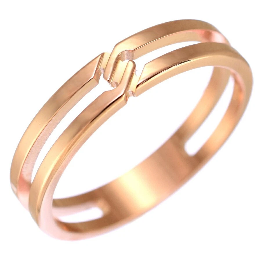 Bague Gucci Infinity K18 or rose US6.5.6 Japon bijoux limités
