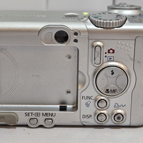 Canon PowerShot A95 5MP Digital Camera 3x Optical Zoom Silver Works SM CARD Case - Picture 12 of 18