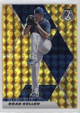 2021 Panini Mosaic Reactive Yellow Mosaic Prizm Brad Keller #119 0y59