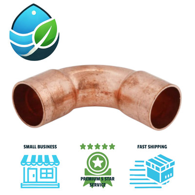 3/4'' CxC Long Turn End Style Solder 90° Degree Elbow Sweat Connection