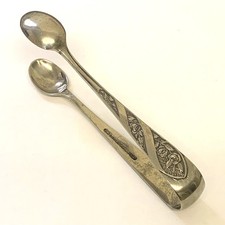 OLD ENGLISH ROSES Design J H Potter Sheffield Made Cutlery Sugar Nips Tongs