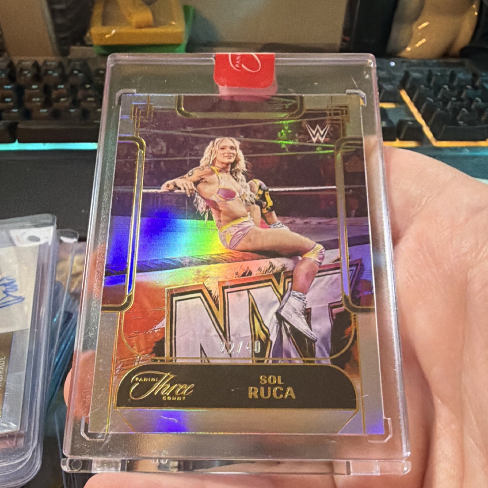 Panini Three Count WWE Sol Ruca #69 Serial Numbered Base Card #40/40 NXT