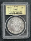 1883 Morgan Dollar PCGS MS64 Uncirculated New Orleans Silver $1 KM#110 8303488
