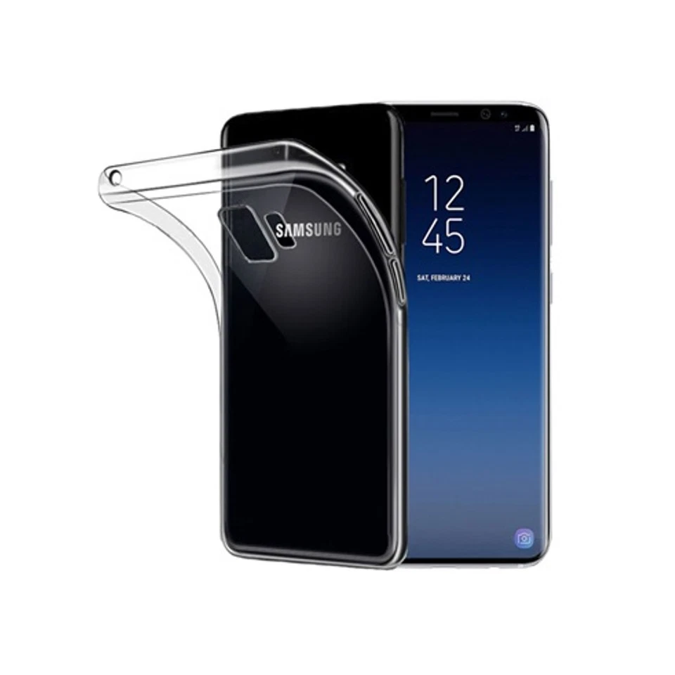 COQUE EN SILICONE SOUPLE POUR SAMSUNG GALAXY S9+ G965 TRANSPARENT - Photo 1/1