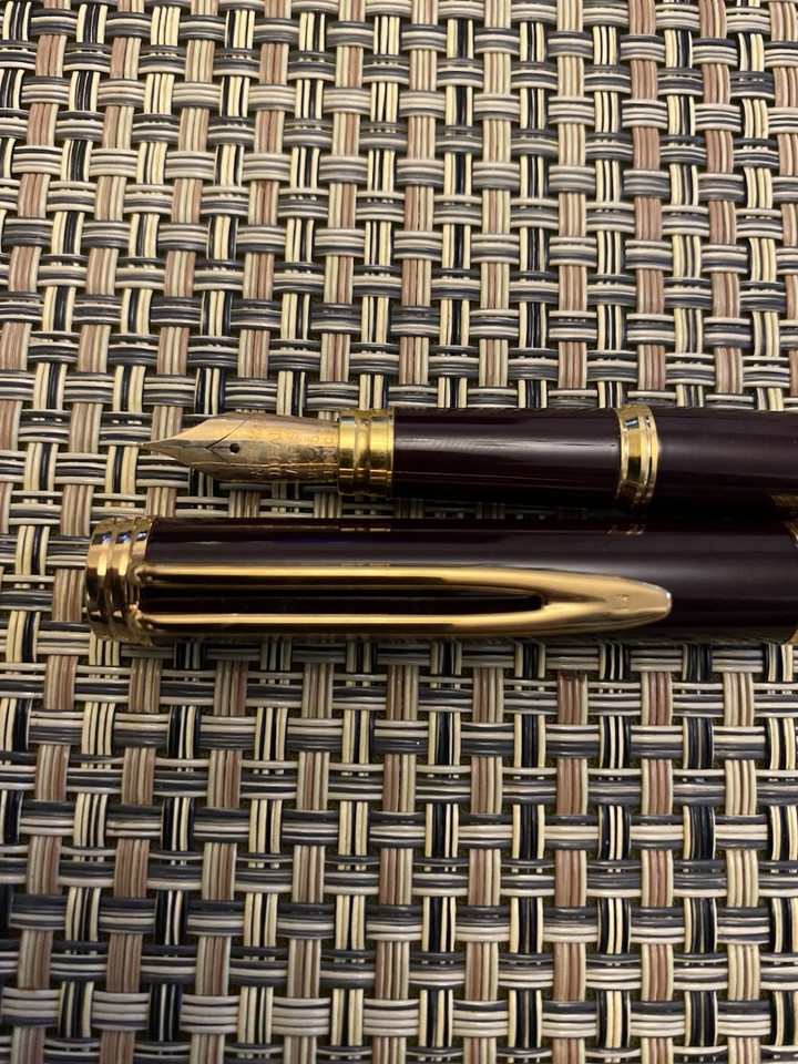Stylo Plume Waterman Ideal Gentleman - Plume En Or 18 Carats - Couleur Tobacco Brown (marron Tabac) - NEUF