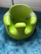 Bumbo Seat Baby Infant Floor Chair FUN Bright Green With Safety Straps
