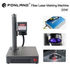 S4 20/30/50W Fiber Laser Marking Machine Engrave Metal Jewelry Plastic Leather