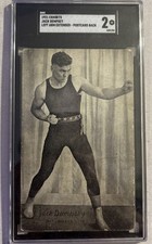 1921 Exhibits Jack Dempsey Postcard Back Rookie SGC 2 Rare Hard To Find