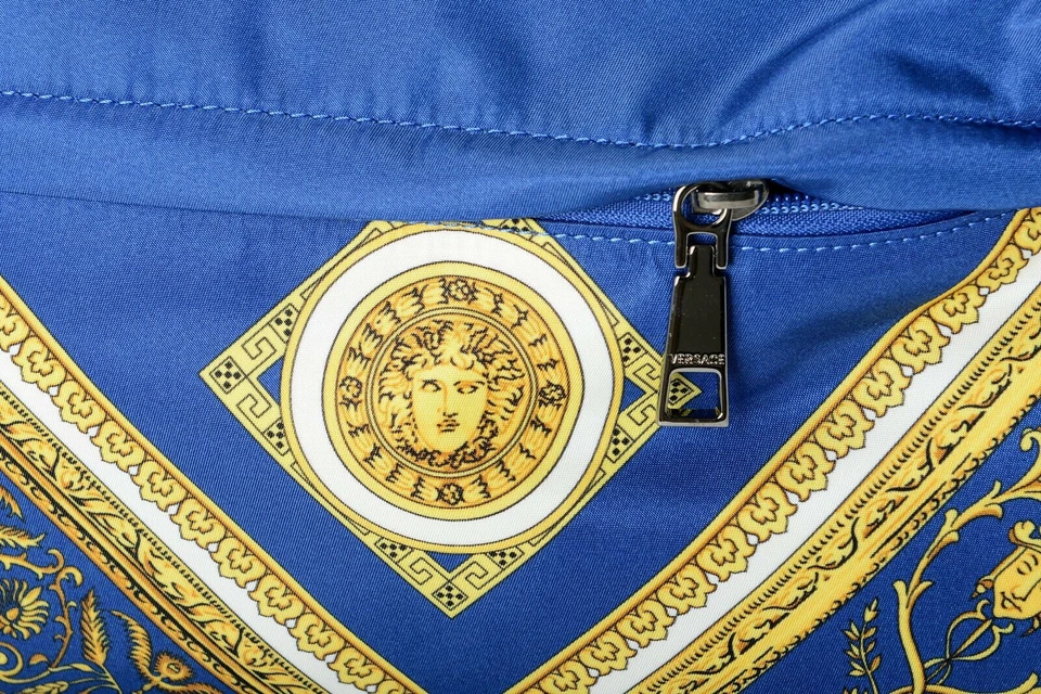 Versace Unisex Blue Barocco Print DFZ5350S Backpack  - Image 4 of 4