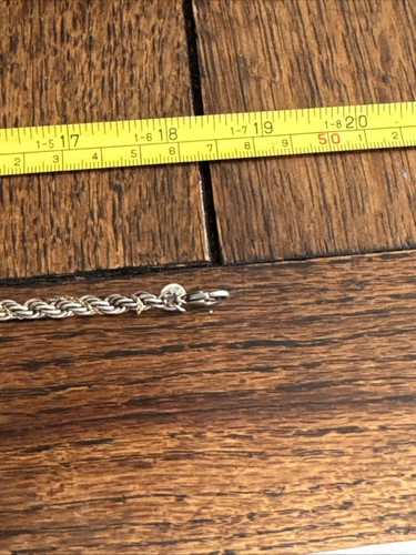 Vintage Tiffany & Co. Sterling 14k Twisted Rope Cable Necklace 18” - Picture 8 of 8