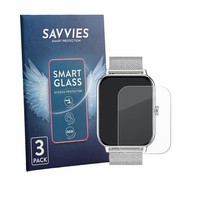 "3X Savvies Schutzglas FüR Betatree Smartwatch 1.85\" Panzer Folie Glas Klar"