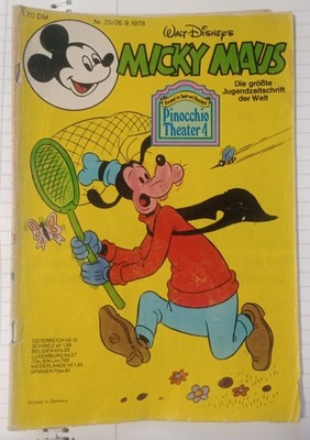 Mickey Mouse Magazine No. 39 26.9.1978 Walt Disney GDR Comic Magazine