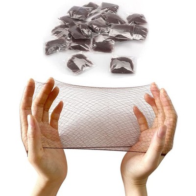20 Pcs 20 Inch Invisible Hair Nets Elastic Edge Mesh Hair Nets for Clerk Nurse