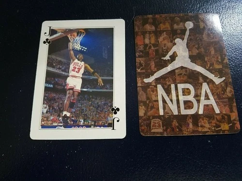 Michael Jordan Chicago Bulls Air Jordan JAMMING Jack Clubs Playing Card Oddball