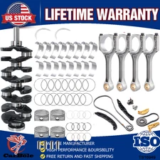 Engine Rebuild Kit Crankshaft & Timing Chain For Hyundai Kia 2.4L 23111-2G200 US