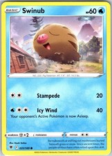 Swinub 031/189 Common Regular Card SWSH10: Astral Radiance Pokemon TCG LP