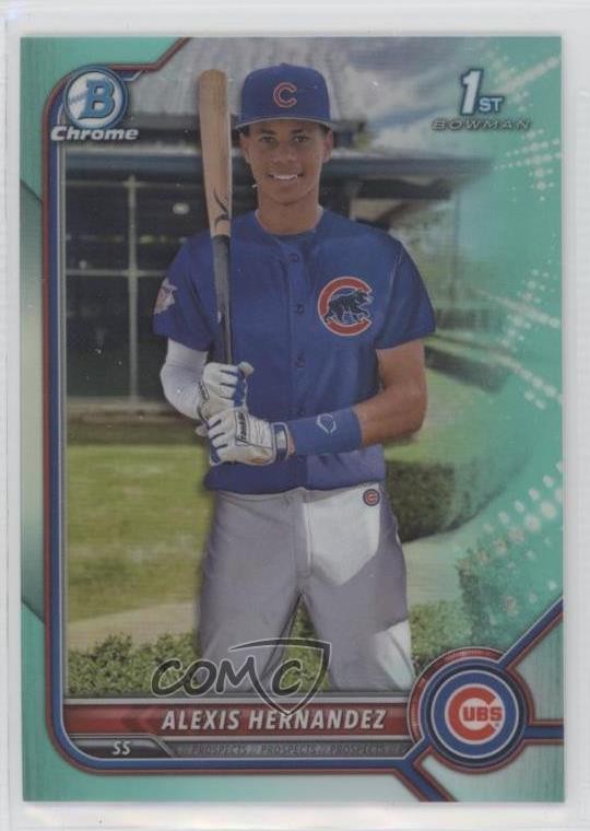 2022 Bowman Chrome Prospects Aqua Refractor /125 Alexis Hernandez #BCP-172 01ic