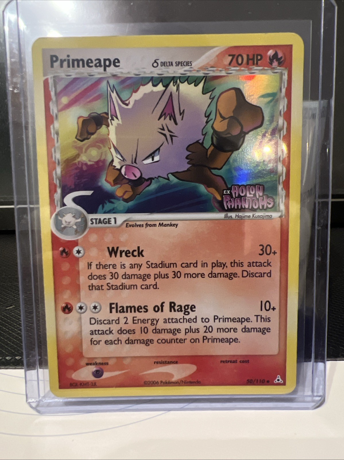 Primeape 50/110 Delta Species Reverse Holo Uncommon Holon Phantoms EN