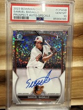 2023 Bowman Chrome Prospect Auto Samuel Basallo #CPA-SB Speckle Refractor /299