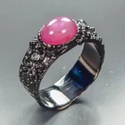 Handmade Ruby Ring 925 Sterling Silver Size 8 /R472509