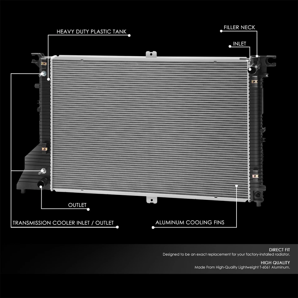 Radiador de carreras de núcleo de aluminio DPI13335 para Nissan NV1500 NV2500 NV3500 2012-2021 Foto 2 de 4