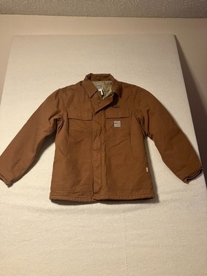 Carhartt Anorak Flame Resistant Dock Traditonal Coat Brown