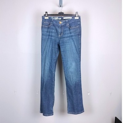 DKNY Jeans Soho Stretch Denim Bootcut Pants Women 6R Blue Indigo Mid Rise 31''