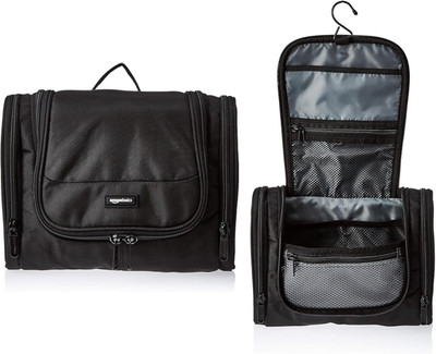 Amazon Basics Travel Toiletry Bag for Men and Women, Hanging Toiletry Bag, Dopp