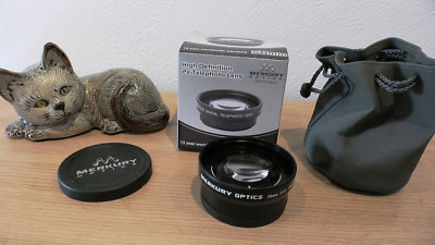 MERKURY DIGITAL HIGH DEFINITION 2X TELEPHOTO LENS JAPAN OPTICS M58