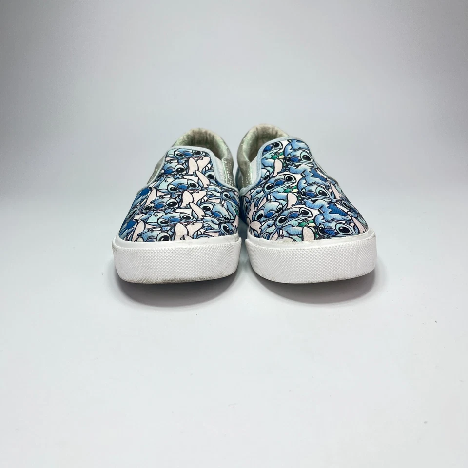 Zapatos sin cordones Ground Up Disney Lilo Stitch plateados brillantes para jóvenes talla 3 Foto 3 de 4