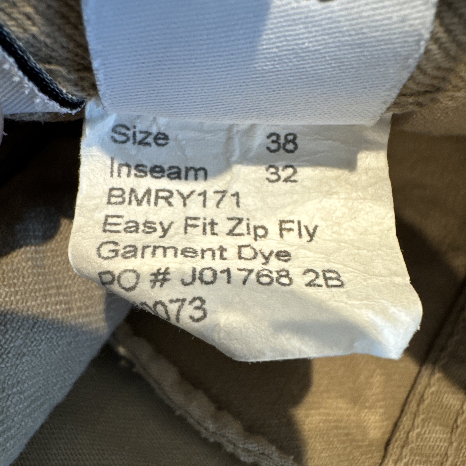 Calvin Klein Jeans Mens 38X 32 Tan Khaki 100% Cotton thumbnail 12