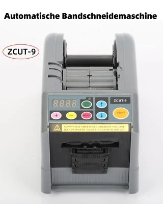 MARKENLOS===>[无品牌] ZCUT-9 Bandschneider Automatische Bandspender 5mm-999mm 110-240V ABS-Harz