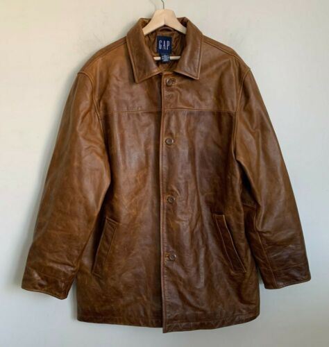 90s Old Gap Leather Car Coat 野村訓市着同一商品|ファッション 90s Old Gap Leather Car Coat 野村訓市着同一商品|ファッション