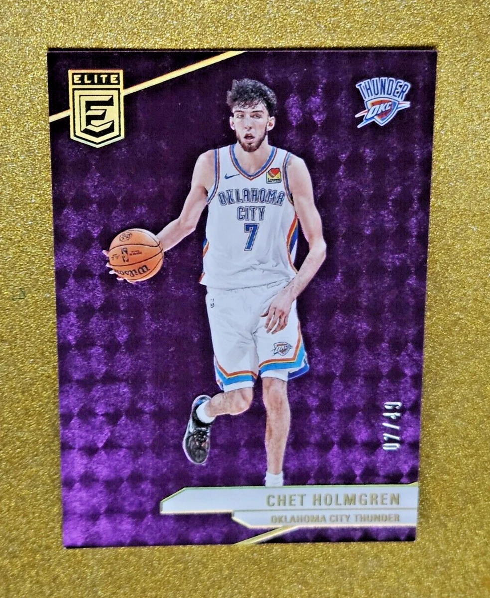 Chet Holmgren 2023-24 Panini Donruss Elite Purple /49 #14 SP Mint 