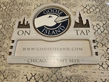 Goose Island Wooden Bear Sign 24" x 21"