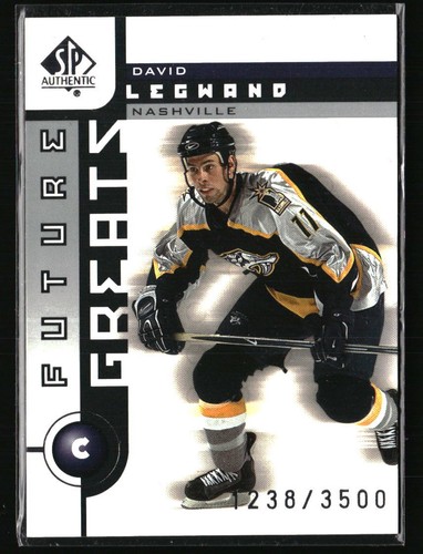 2001 SP Authentic David Legwand #113 card