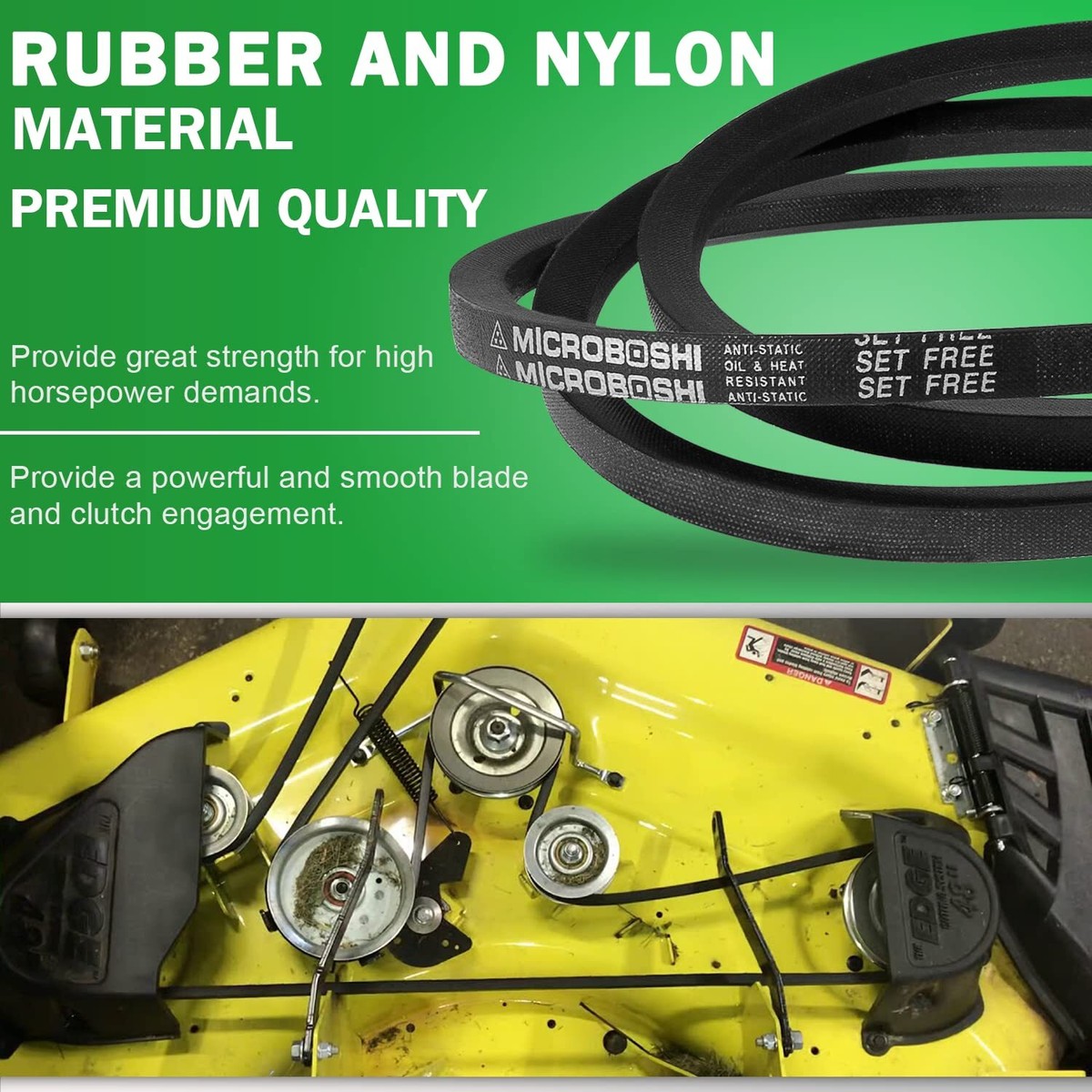 Rasenmäher-Deckriemen Für John Deere 48 Zoll – Ersatz Für GX21833/GX20571, 359,9 Cm