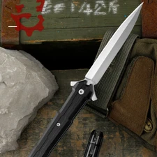 Spring Assisted Folding Knife Tactical Survival Hunting Camping Military Knives