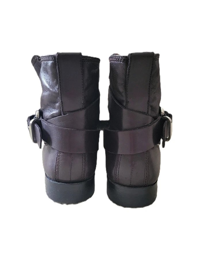 Botines Robert Zur Mujer 100% Cuero Marrón Hechos en India 11 4A Super Delgados Foto 4 de 4