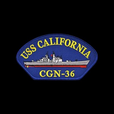 USS CALIFORNIA HAT PATCH CAP NAVY OFFICER GIFT VETERAN  USN WOW