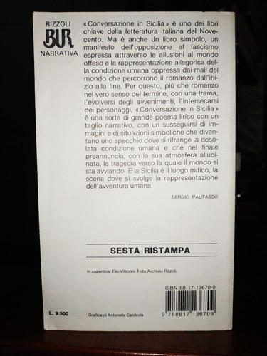 Elio Vittorini CONVERSAZIONE IN SICILIA illustrato da Guttuso, note Falaschi BUR - Picture 5 of 11