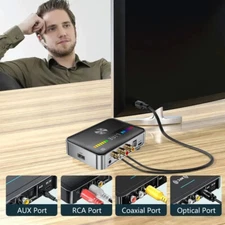 NFC Bluetoot Adapter Transmitter Speaker/TV/Phone/Amplifier AUX/RCA/Coaxial/USB