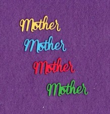 MOTHER  2 Mom die cuts scrapbook cards
