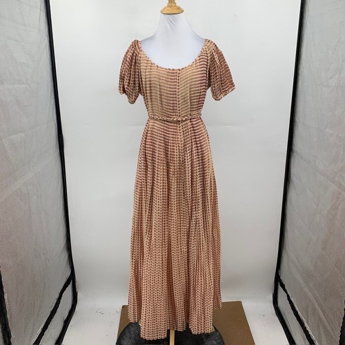 Tory Burch Dress Womens 12 Silk Blend Pleated Floral Print 2 Pc Waist Tie Midi - Picture 3 of 17