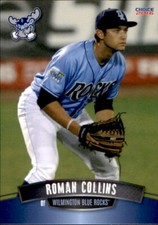 2016 Wilmington Blue Rocks Choice #7 Roman Collins North Maple Grove Minnesota 