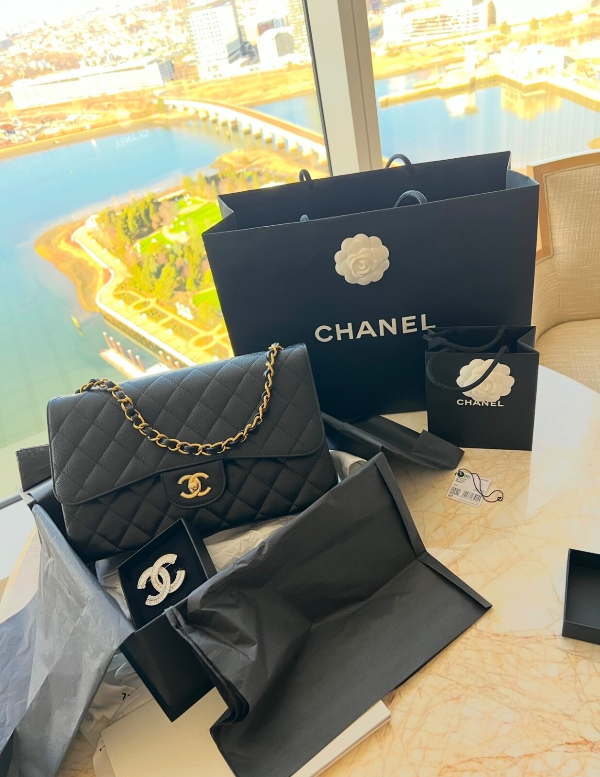 chanel bag Classic caviar