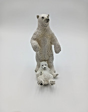 Safari Ltd Standing Polar Bear 1990 Vintage 7" Cub Animal Figure Hard Rubber