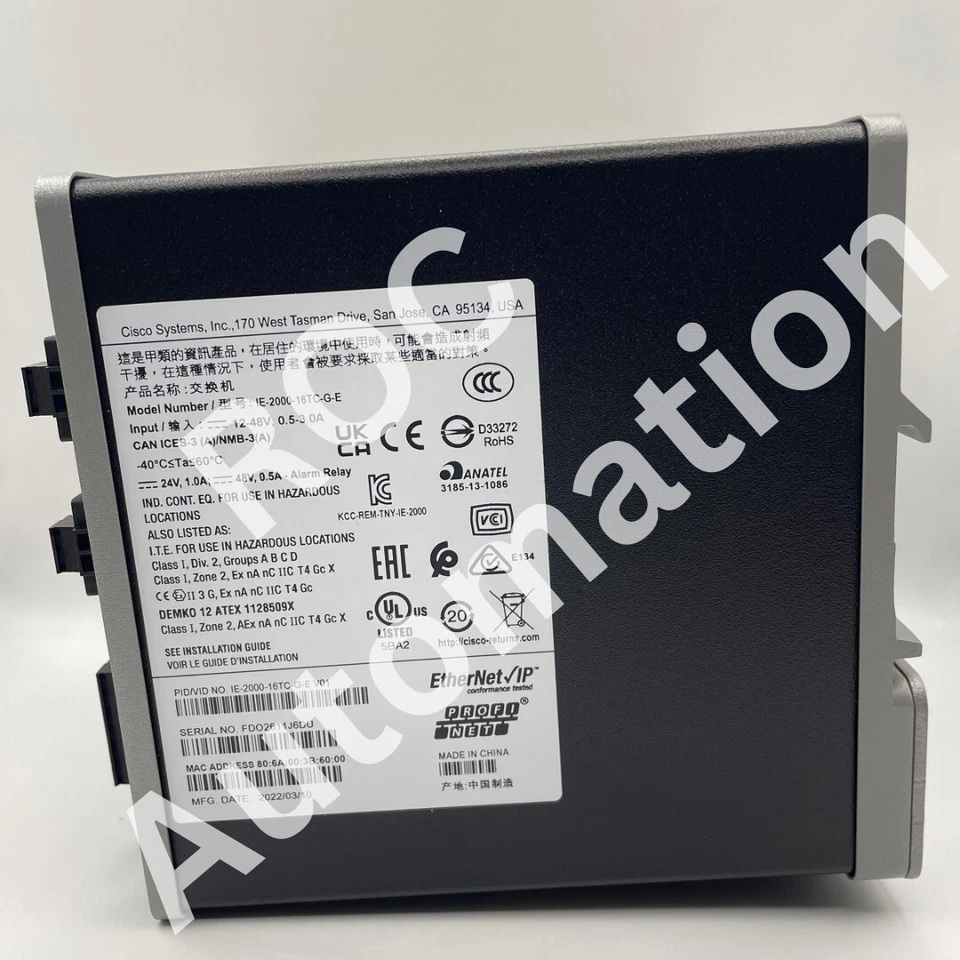 New Cisco IE-2000-16TC-G-E Industrial Ethernet Switch - Image 2 of 4