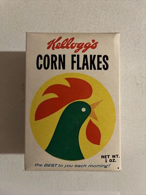 Vintage 1960s Kellogg s Corn Flakes Variety Pack Cereal Box NOS Full Unopened